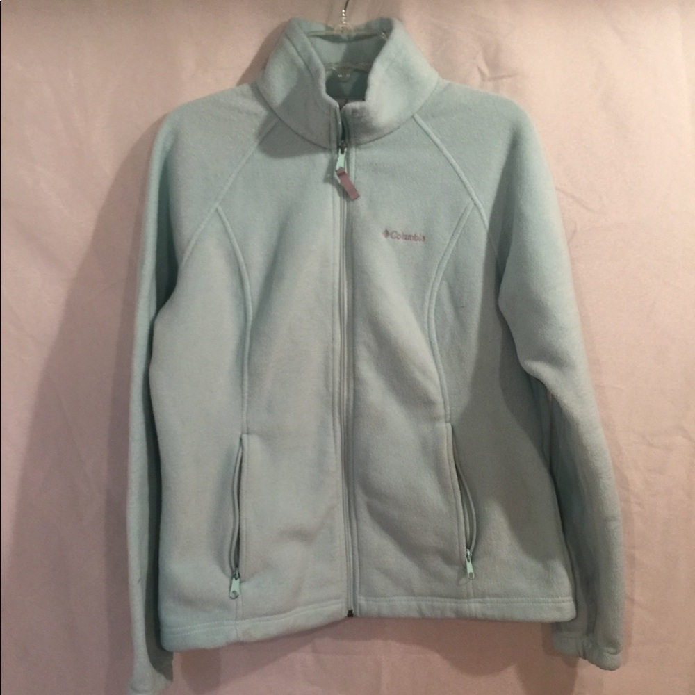 Baby blue Columbia fleece zip up